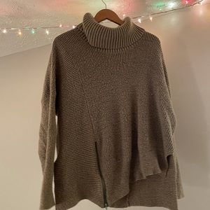 Beige turtleneck